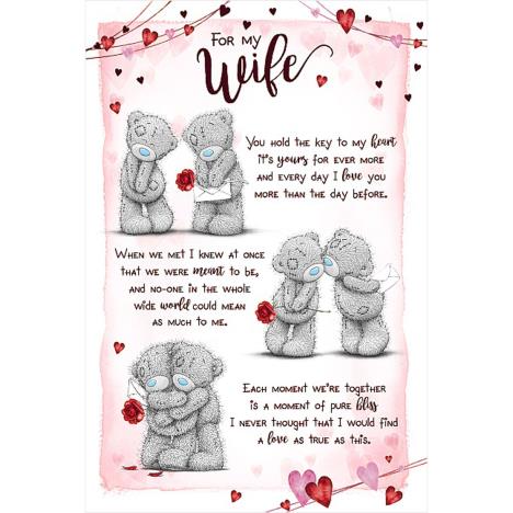For My Wife Poem Me to You Bear Valentine's Day Card £3.59